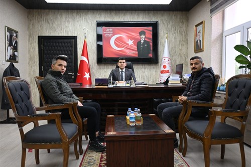 İlçe Orman İşletme Şefi Murat YILMAZ, Kaymakamımız İsmail ERDOĞAN'ı ziyareti